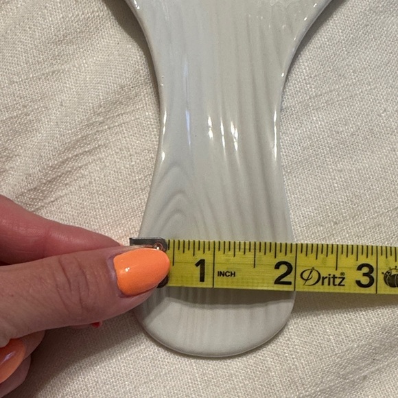 🕊️❤️ 🆕 Elegant White Ceramic Spoon Rest with Red Cardinal - Picture 5 of 12